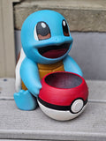 Squirtle Poké Ball Planter | Handmade 3D Printed Pokémon Planter