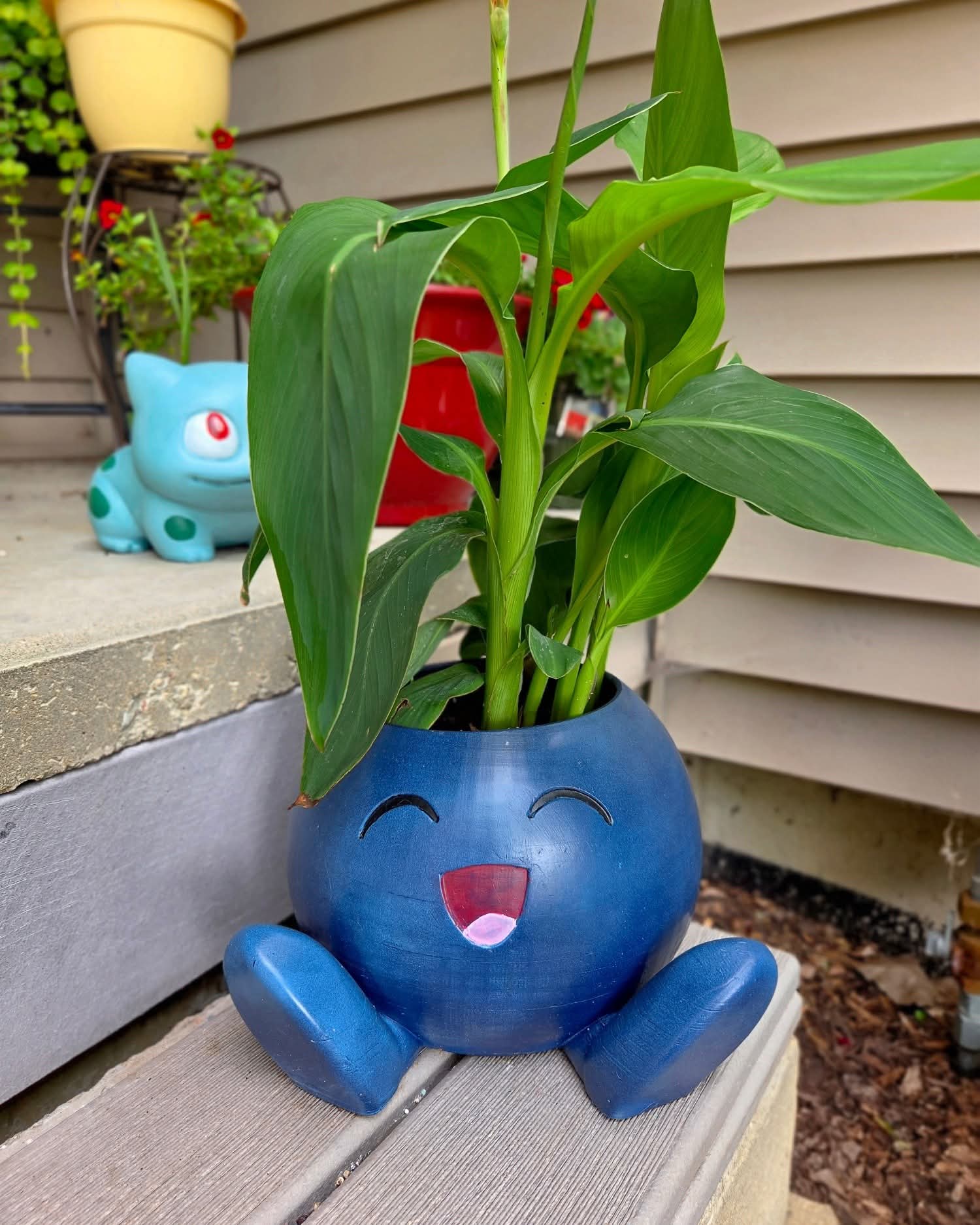 Oddish Planter | Handmade 3D Printed Pokémon Inspired Plant Pot